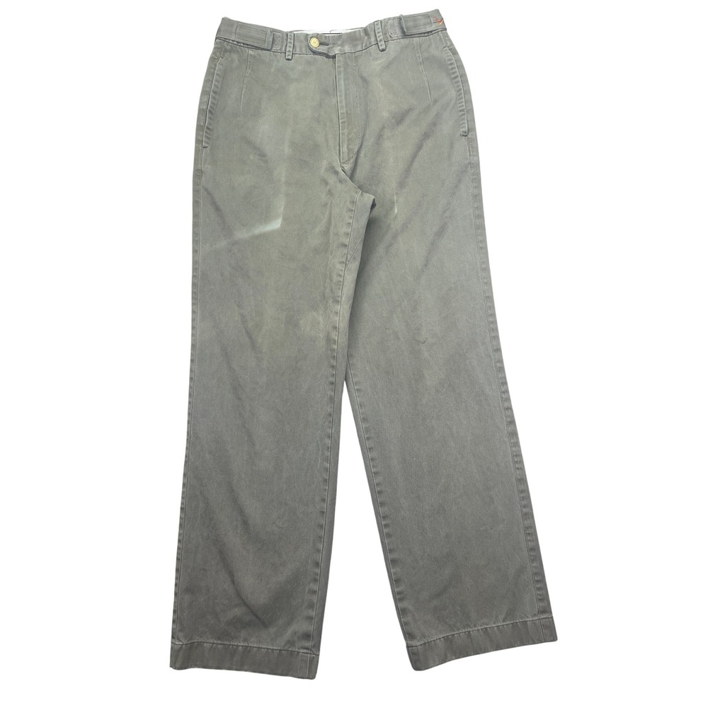 Peter Millar Golf Pants‎ Pleated Adjustable Waist Green Size 40 Fits 29" Crown